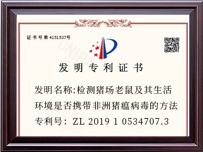 发明名称:检测猪场老鼠及其生活环境是否携带非洲猪瘟病毒的方法