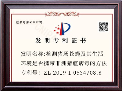 发明名称:检测猪场苍蝇及其生活环境是否携带非洲猪瘟病毒的方法